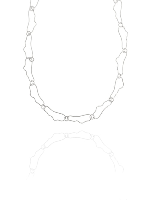 silver delicate chain necklace