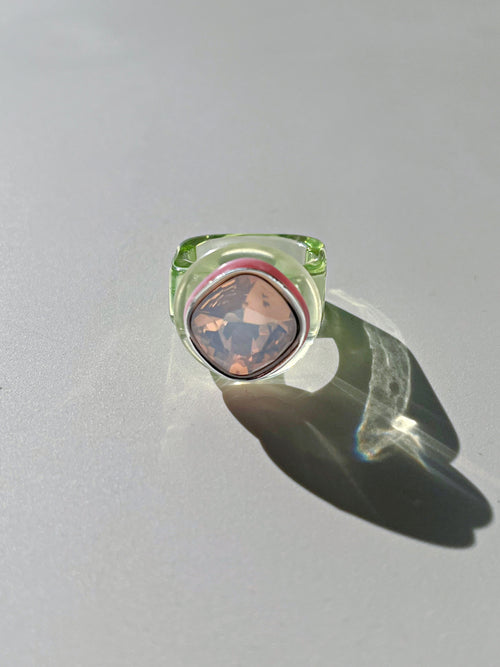 colorful lucite ring