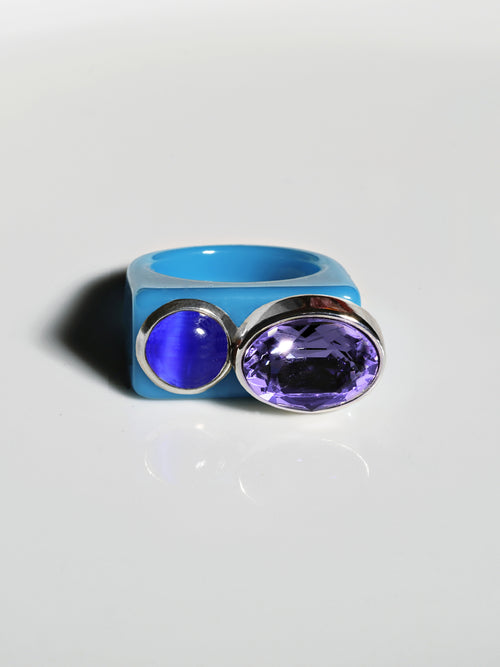 designer acrylic ring