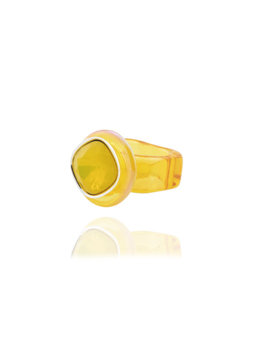 designer lucite ring