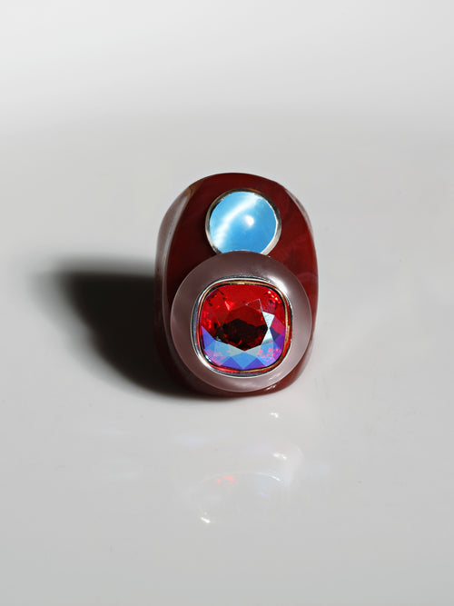 designer acrylic ring