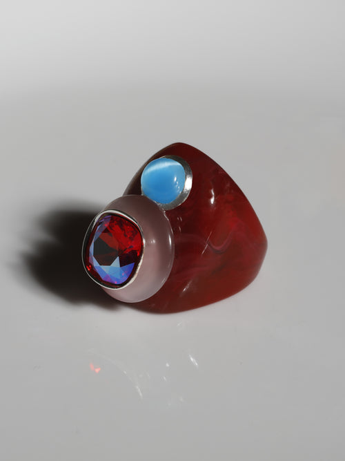 designer lucite ring