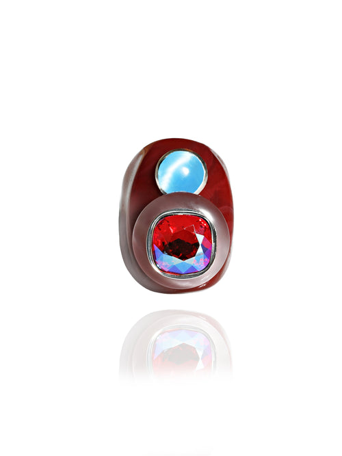 designer acrylic ring