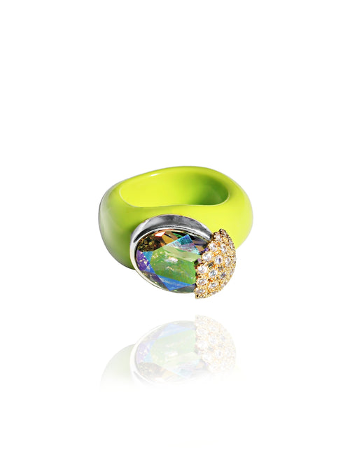 designer acrylic ring
