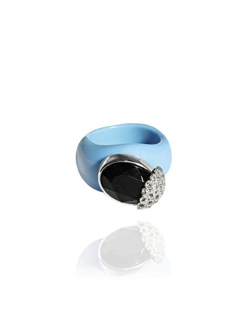 blue y2k ring