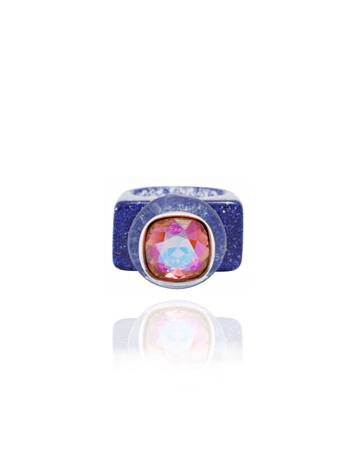 luxury acrylic ring pink