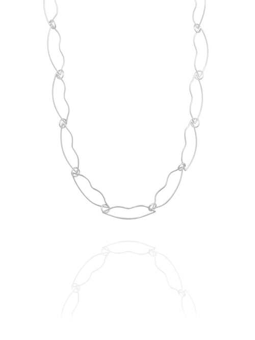 minimal sterling silver chain necklace