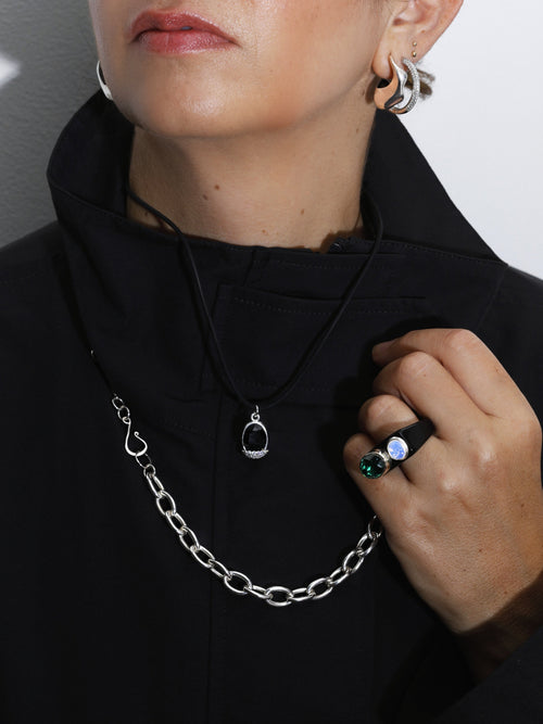 black choker necklace