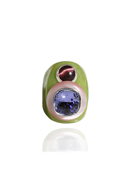 purple resin ring