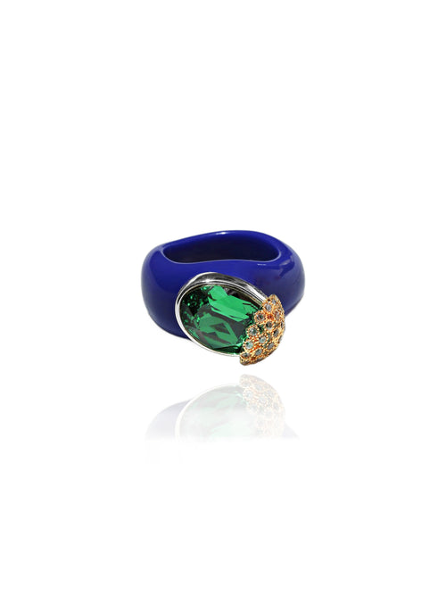 designer lucite ring