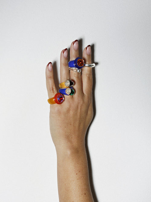 colorful resin ring