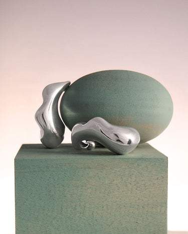 sculptural sterling silver jewelry