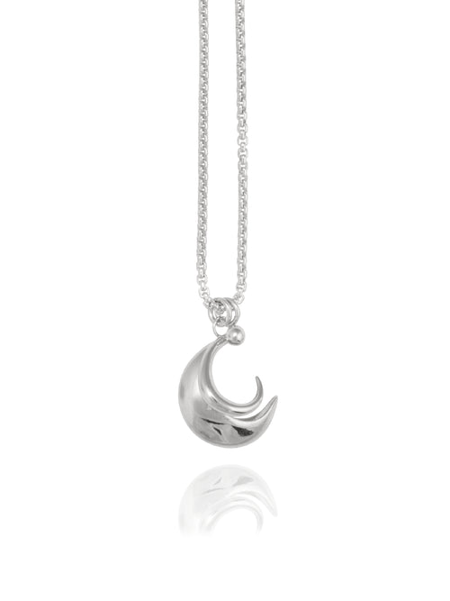 sculptural sterling silver necklace