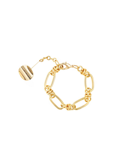 chunky gold chain bracelet