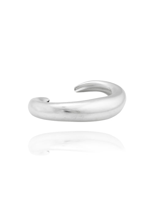 sculptural sterling silver cuff bracelet