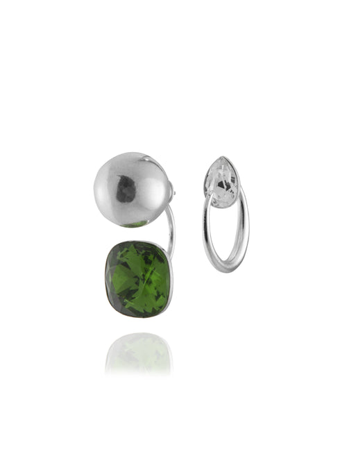 green designer rhinestone jewelry