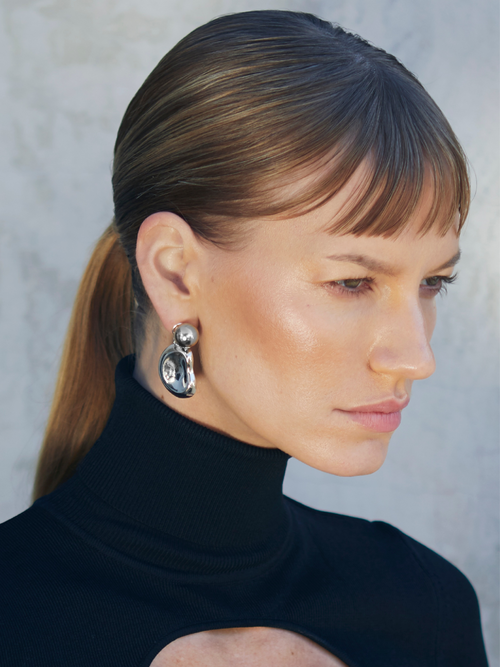 free form drop earring