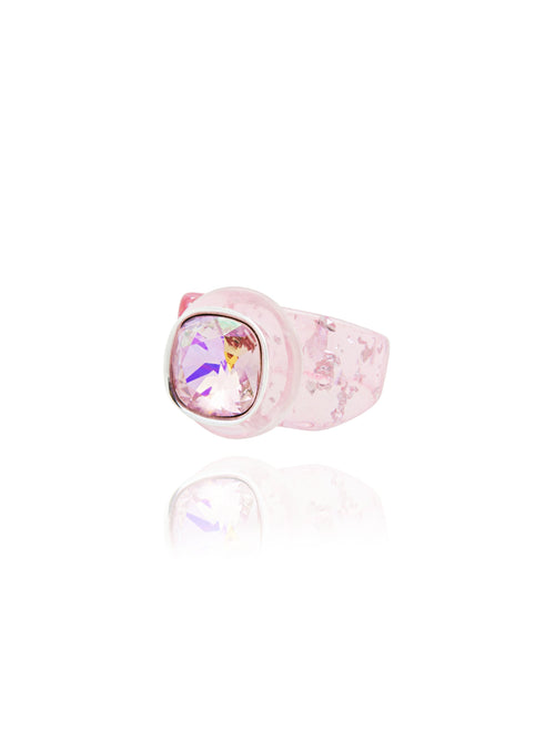 bright pink acrylic ring