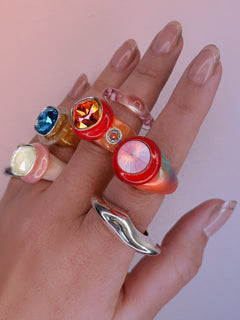 pink resin ring