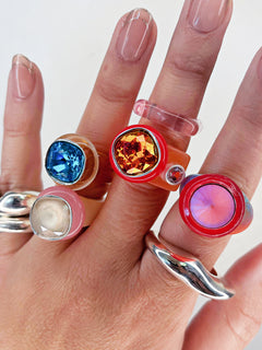 luxury colorful ring