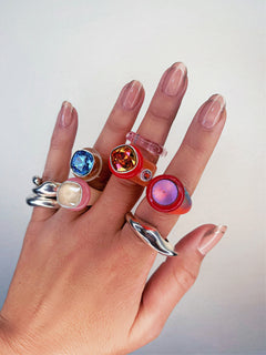 luxury colorful ring
