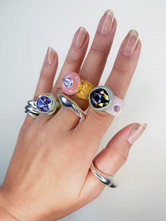 colorful resin ring