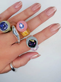 colorful resin ring