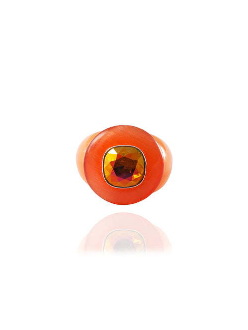 orange cocktail ring