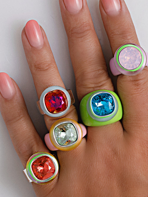 colorful resin ring