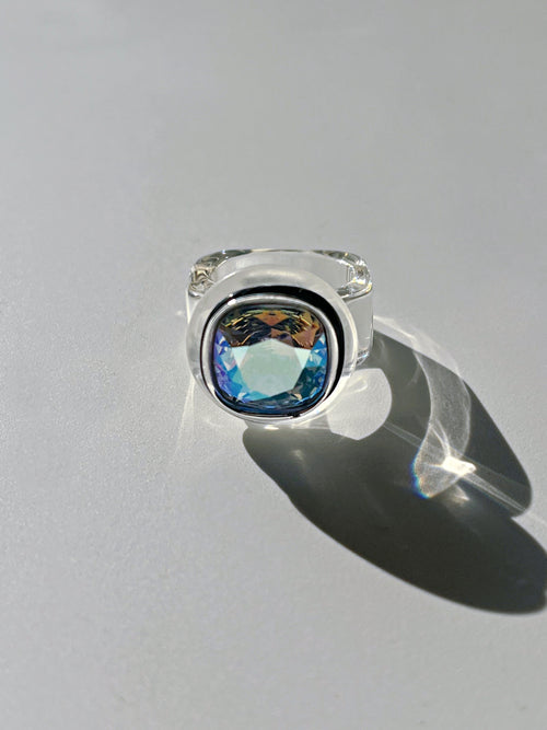 colorful lucite ring