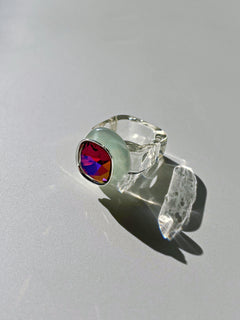 acrylic cocktail ring