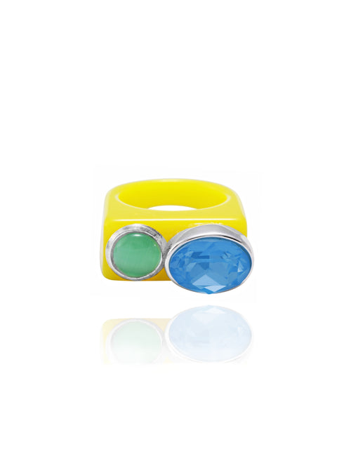 luxury colorful ring