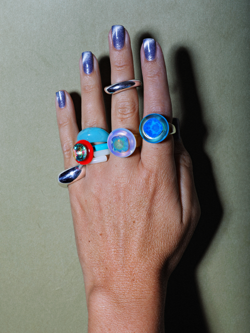 + Electric Disco Ring Set in Fire and Ice