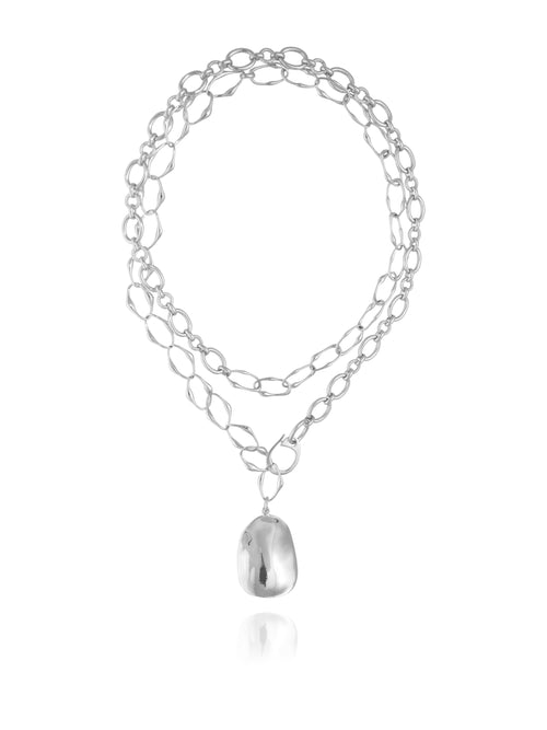 sculptural chain necklace