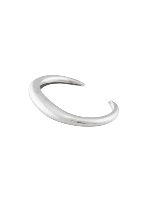 sculptural sterling silver cuff bracelet