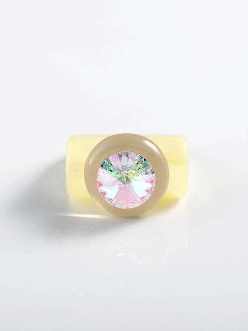 designer resin and crystal ring