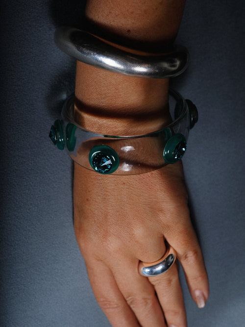 clear lucite bangle