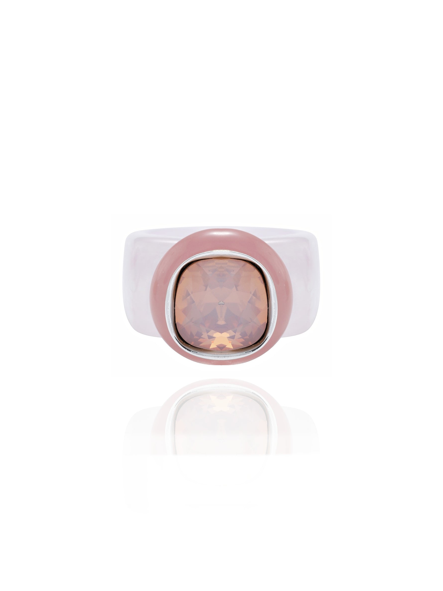 Pink Designer Cocktail Ring | Vibrant Ring Designs – MOUNSER