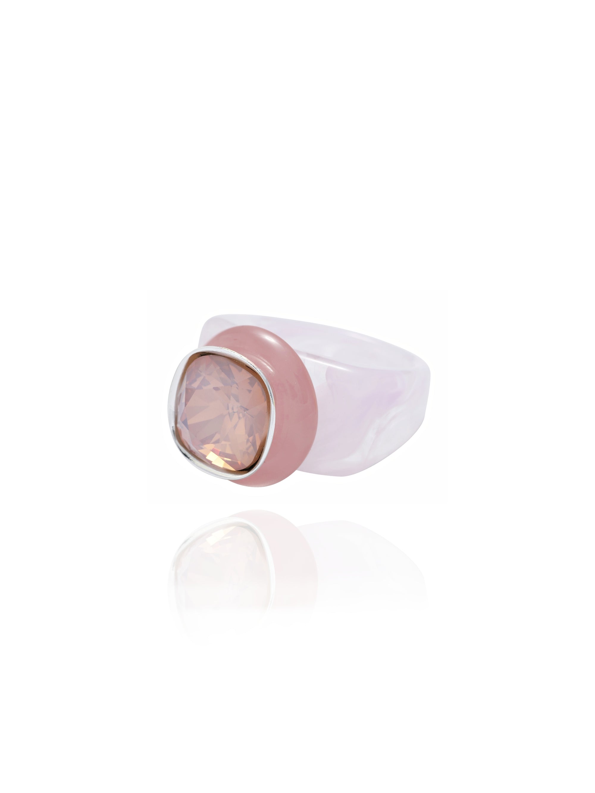 Pink Designer Cocktail Ring | Vibrant Ring Designs – MOUNSER