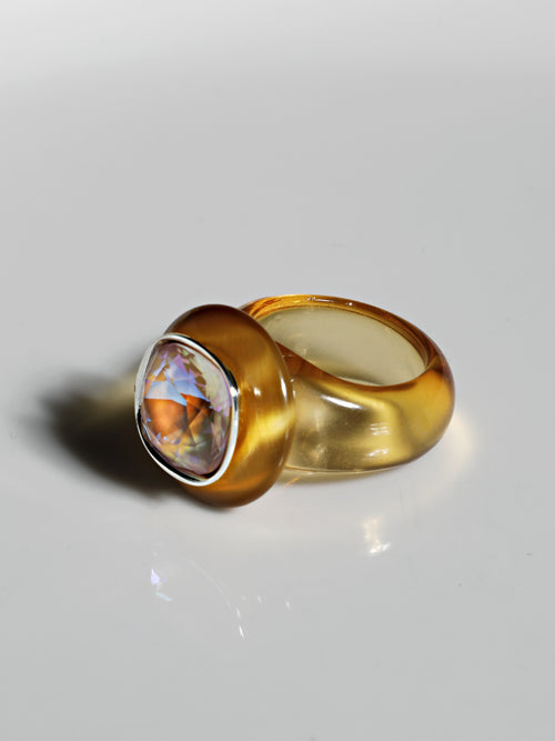 designer lucite ring