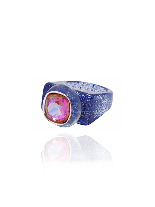 luxury acrylic ring pink