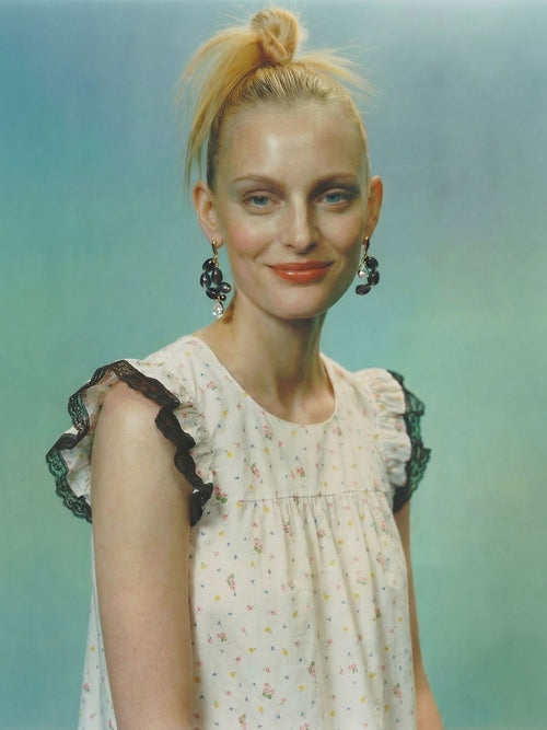 + Soap Earrings / Black Aubergine