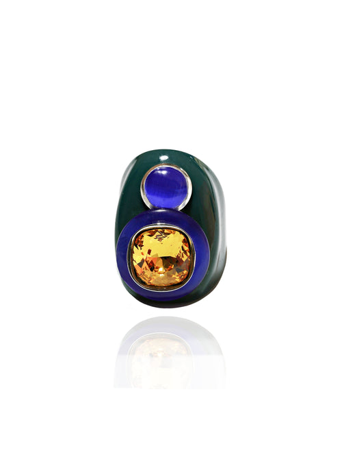 designer rhinestone ring