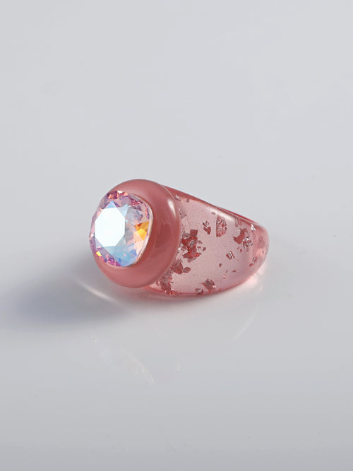 Mounser Studio Colorful translucent resin statement ring crafted in Los Angeles