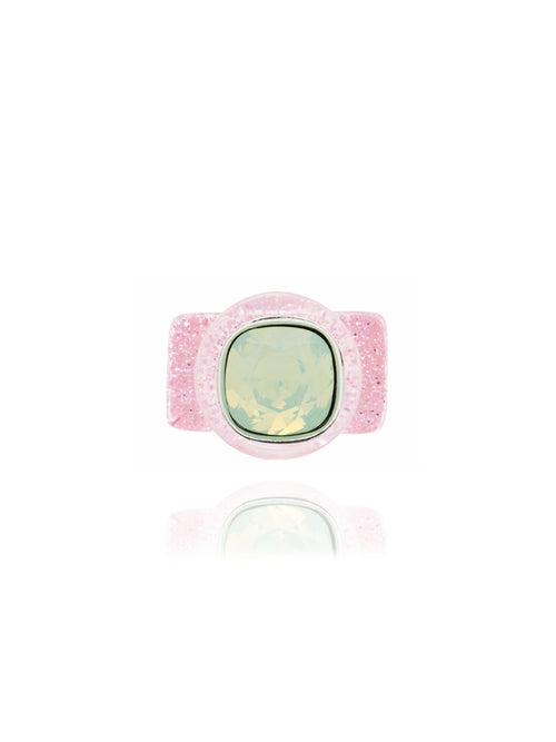 pink lucite ring
