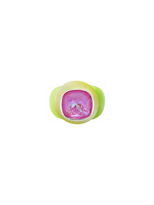 pink luxury acrylic ring