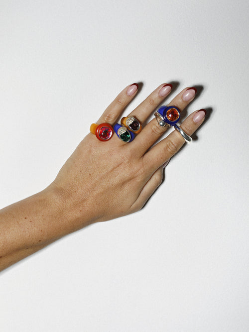 colorful resin ring