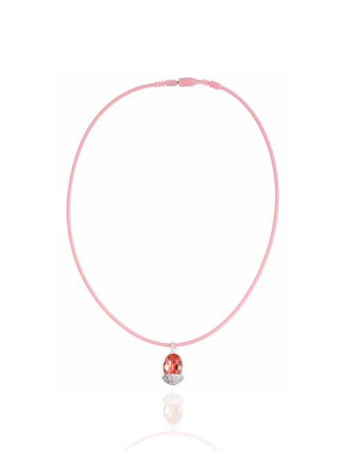 pink choker necklace