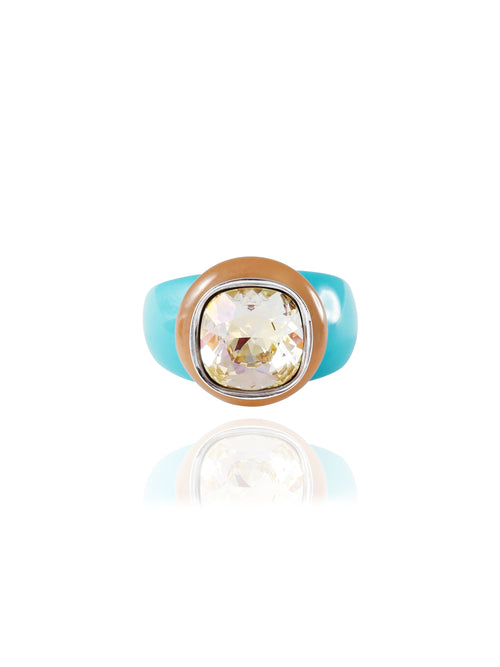 MOUNSER Ring Pop in Glace colorful crystal statement ring