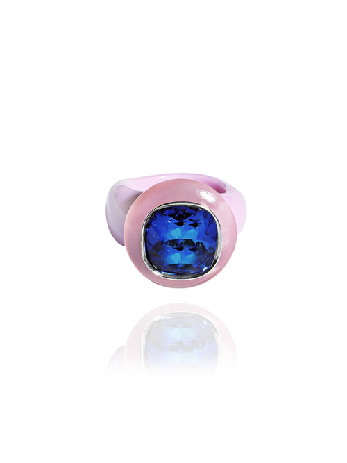 MOUNSER Ring Pop in Lovers Point colorful crystal statement ring